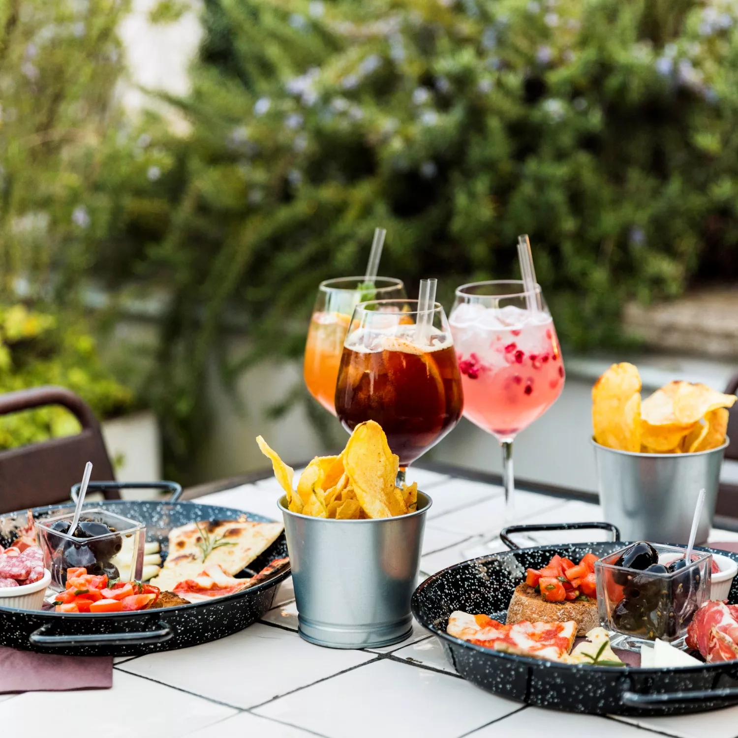 Ciclostazione Frattini - Cocktail in giardino ciclostazione